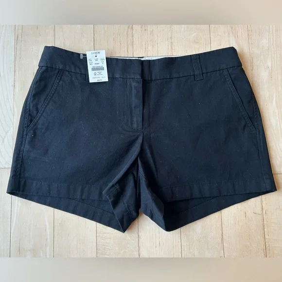 J. Crew Women’s Classic Chino 3.5” Inseam 100% Cotton Shorts Black NWT - Picture 4 of 16